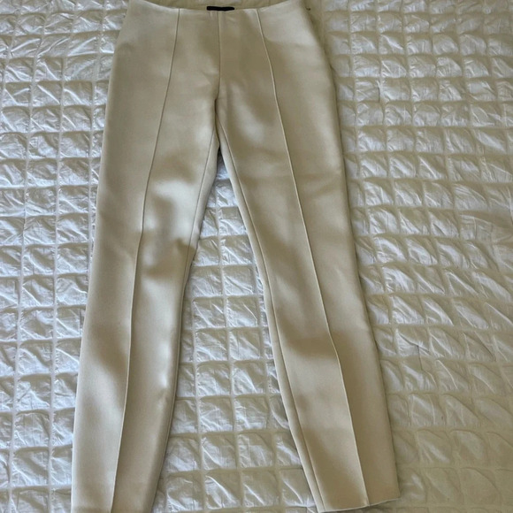 The Row beige off white  structured tailored crop pants - Picture 3 of 10